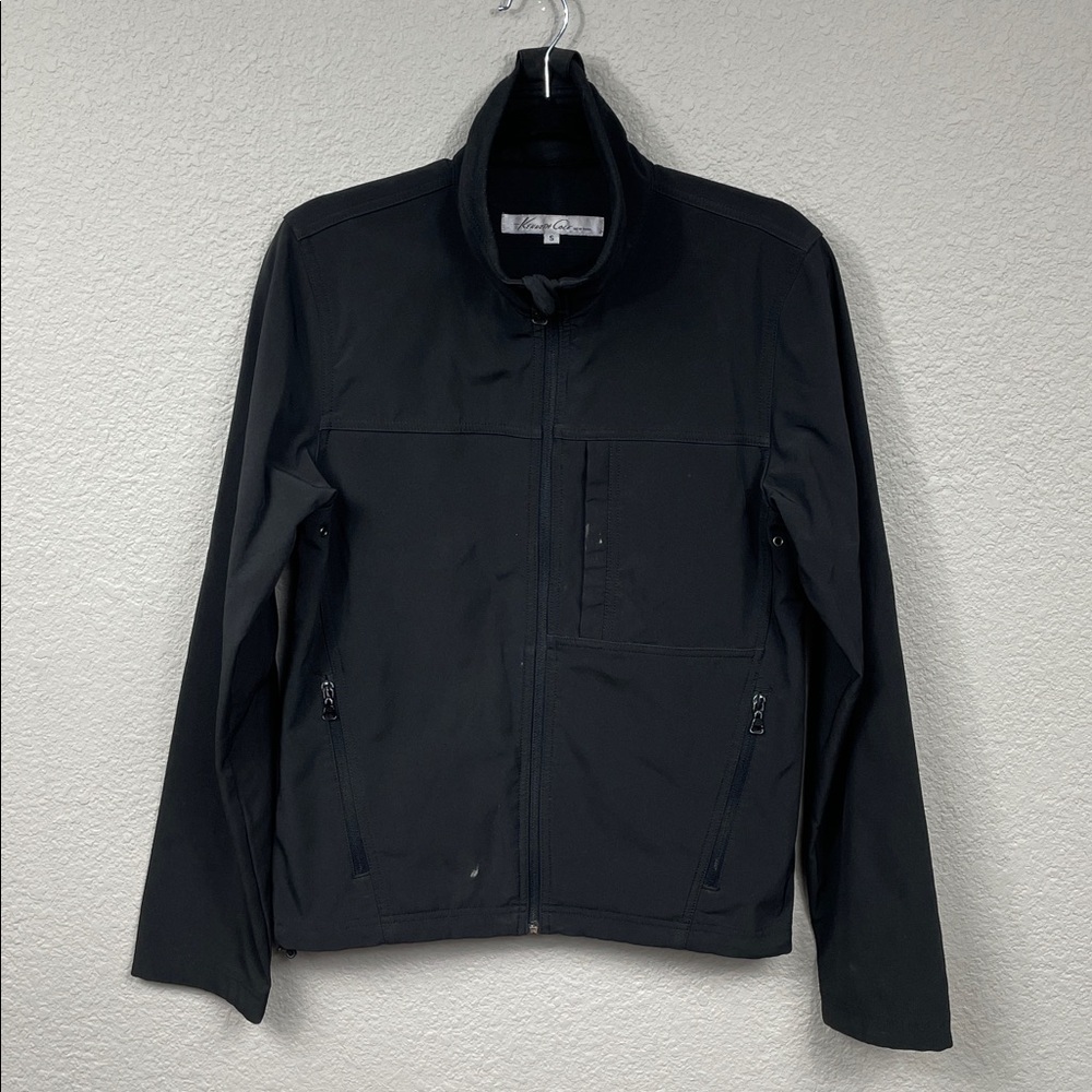 Kenneth Cole Full Zip High Neck Jacket Black Sz S